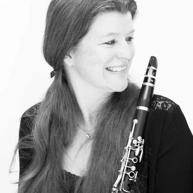 Christa ten Berg met haar klarinet