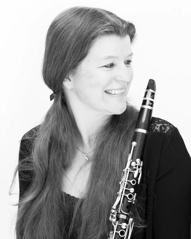 Christa ten Berg met haar klarinet